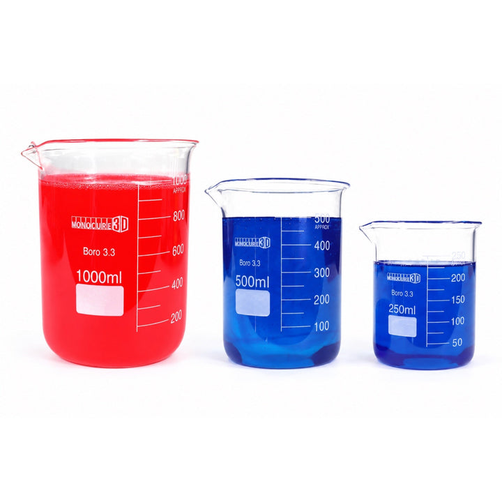 Resin Measuring Beakers | 250ml, 500ml, 1000ml - Monocure3D