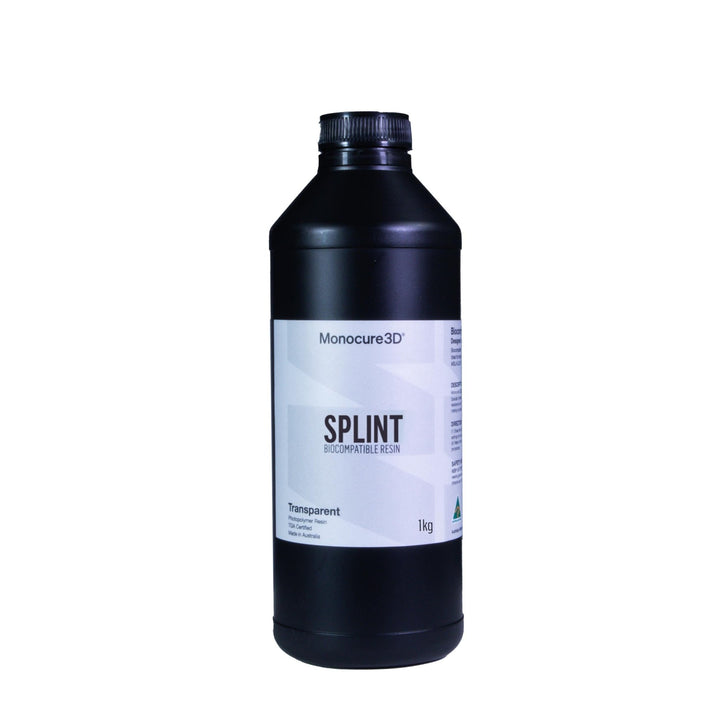 SPLINT Biocompatible Dental Resin | Ultra Clear - Monocure3D