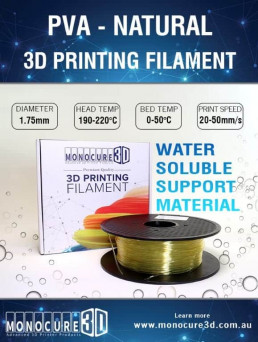PVA - Water Soluble Support Filament (0.5kg)