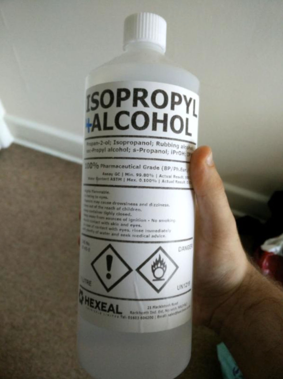 dangers of isopropyl alcohol