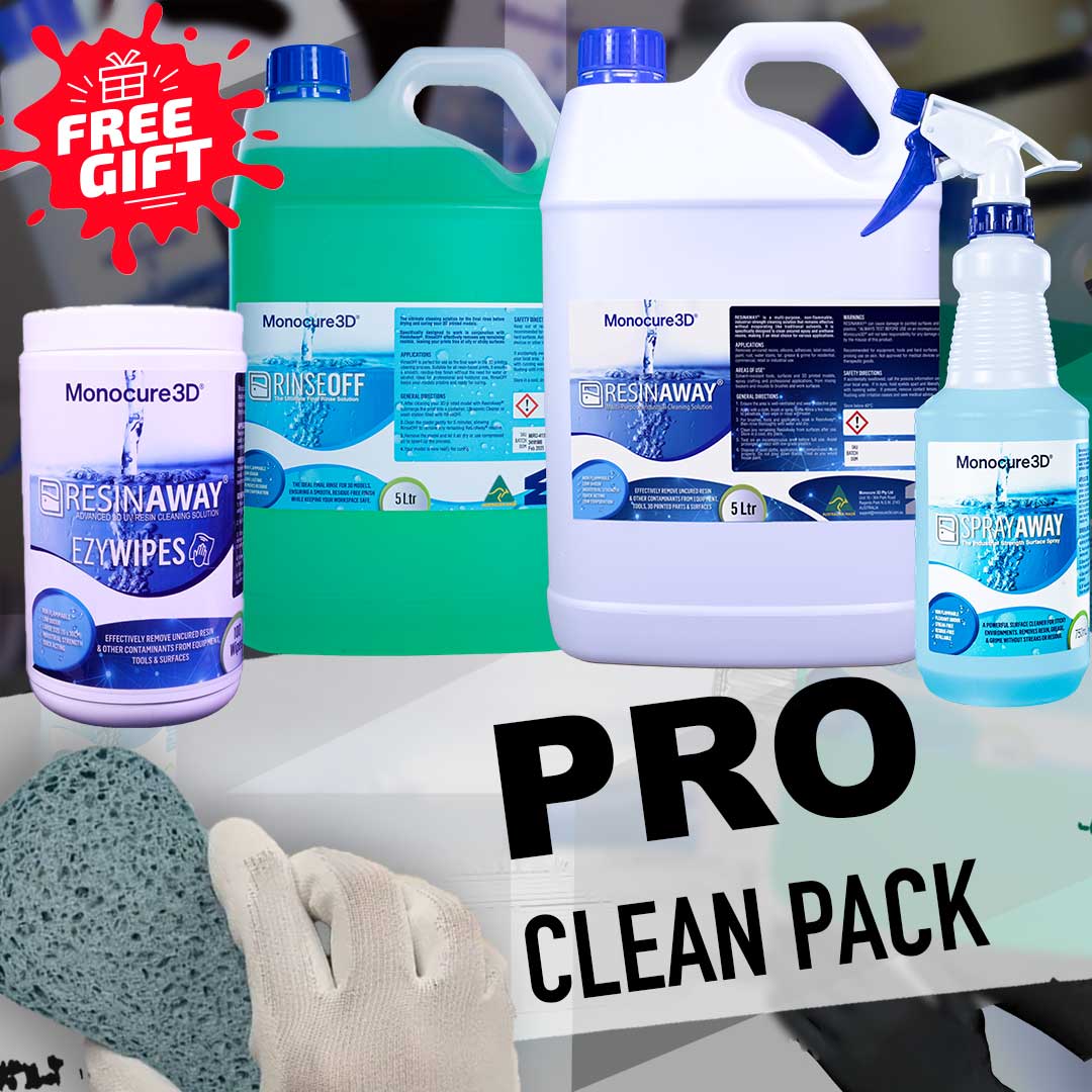 pro 3d print clean pack